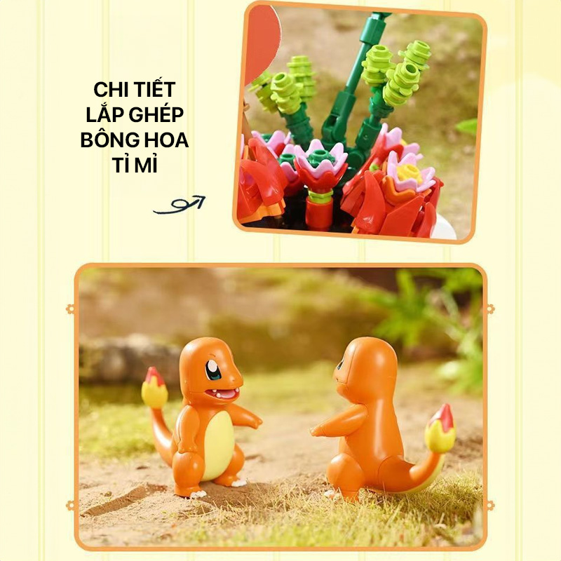 Mô hình lắp ghép - Charmander K20218 2 mo hinh lap ghep charmander k20218 02